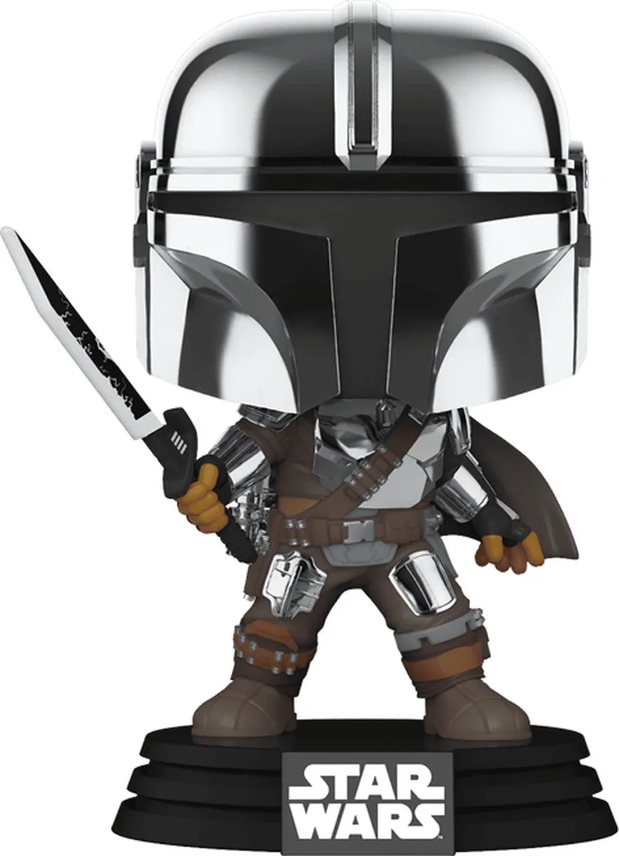 Funko Pop! Mandalorian Mando met Darksaber Glow in the Dark 9cm - afbeelding 4 van 6