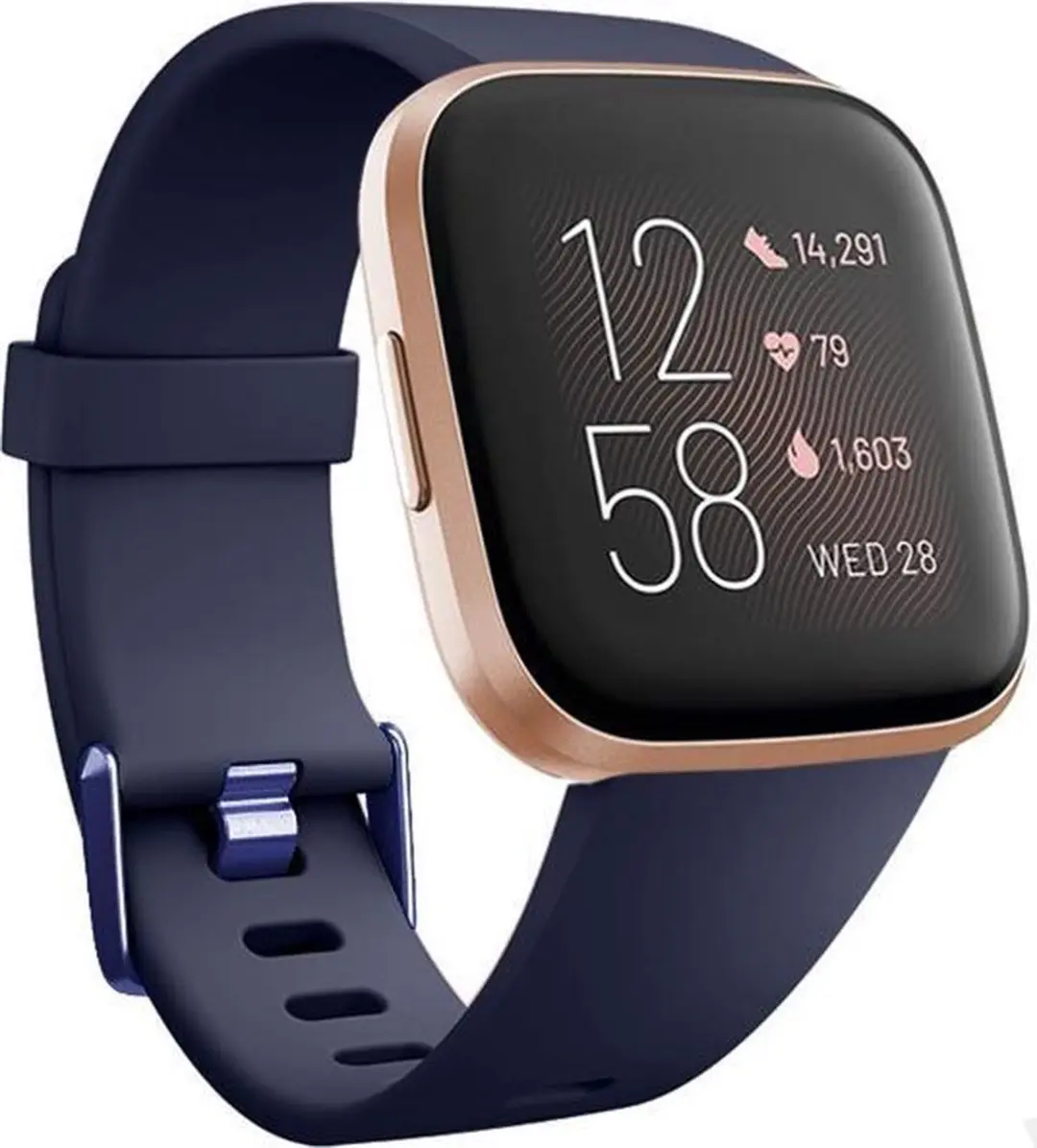 Fitbit Versa silicone band (donkerblauw)