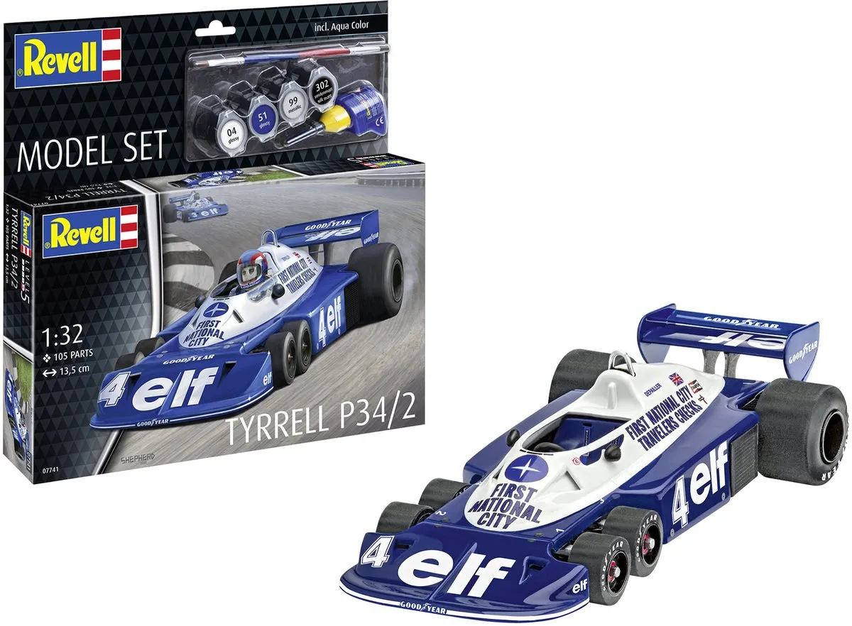 Revell 67741 Tyrrell P34/2 Modelbouwpakket 1:32 - 105 Onderdelen - Multi
