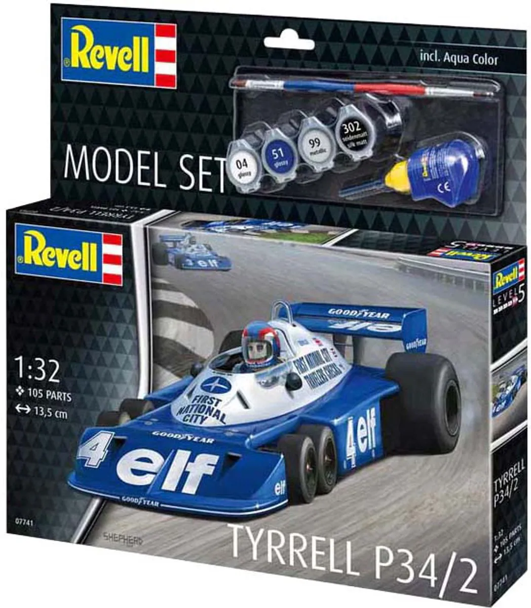 Revell 67741 Tyrrell P34/2 Modelbouwpakket 1:32 - 105 Onderdelen - Multi
