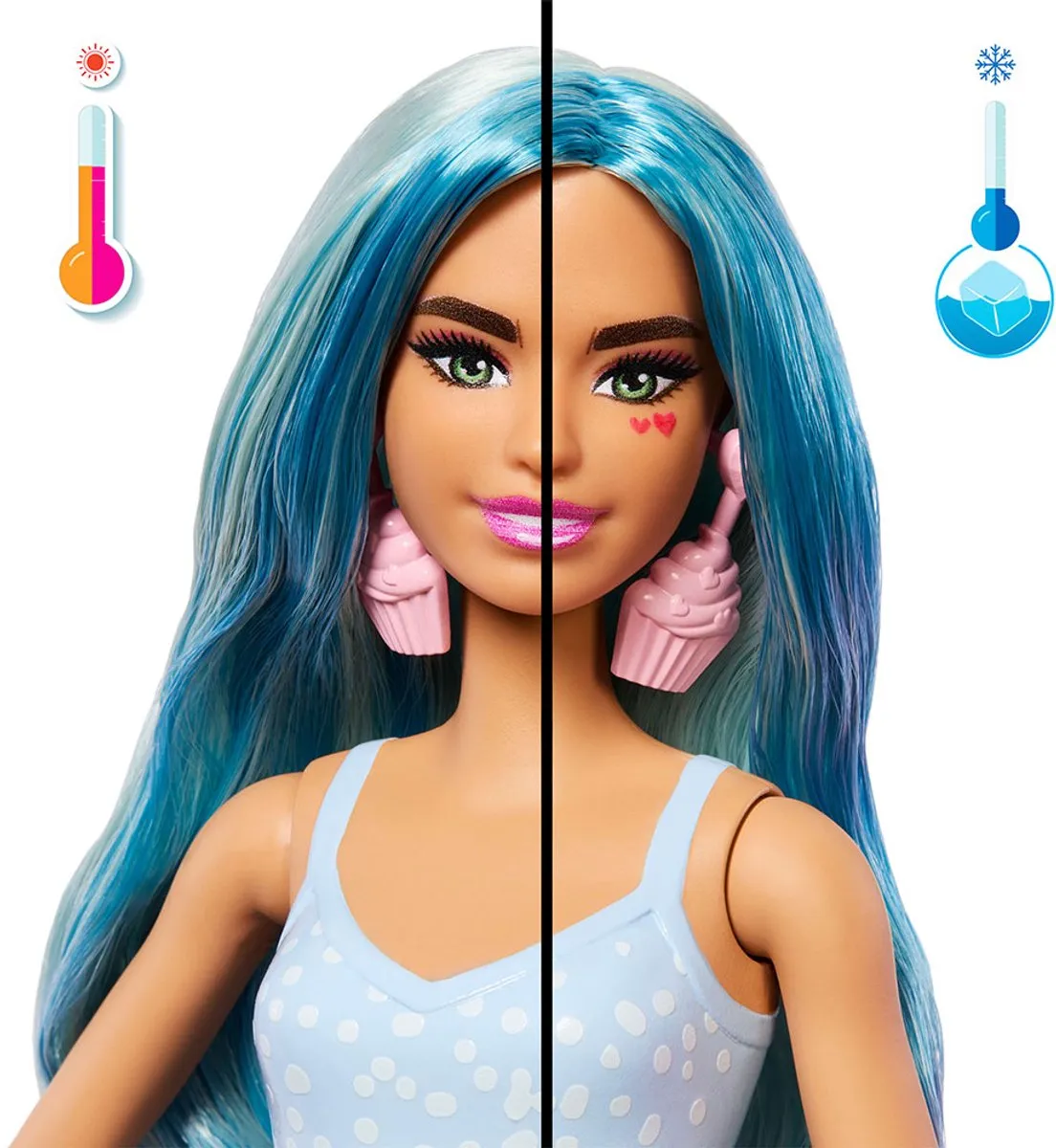 Barbie Pop Reveal Cupcake Modepop - JFY61 - Blauw
