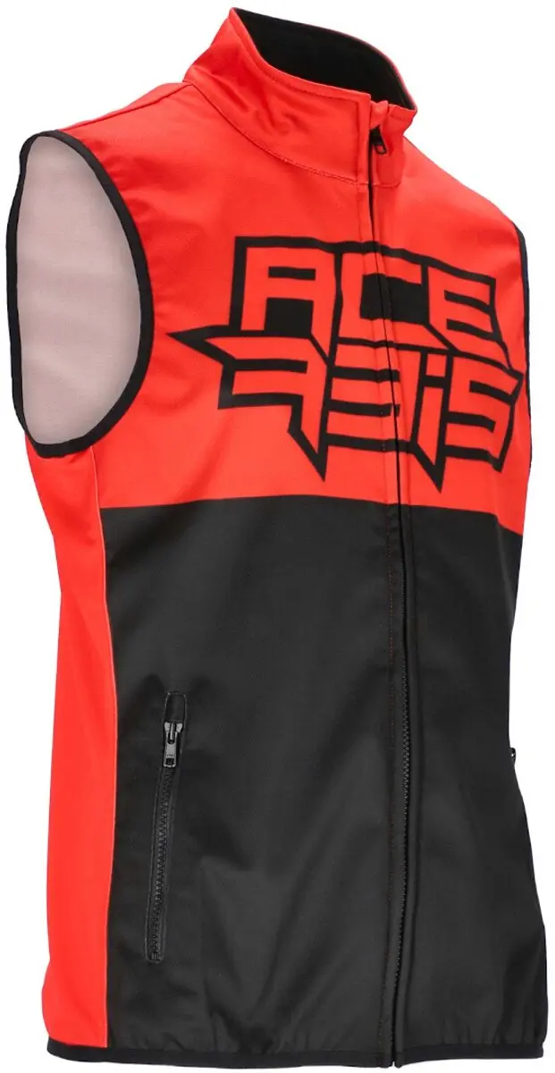 Acerbis Linear Softshell Zwart Rood Waterdicht Vest