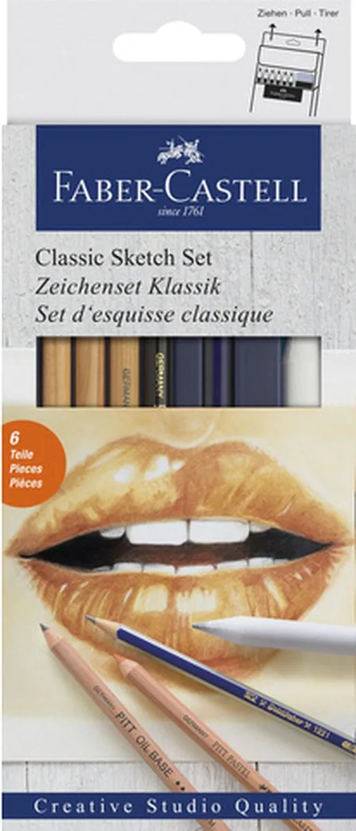 Faber-Castell Classic Potloden 6-delig