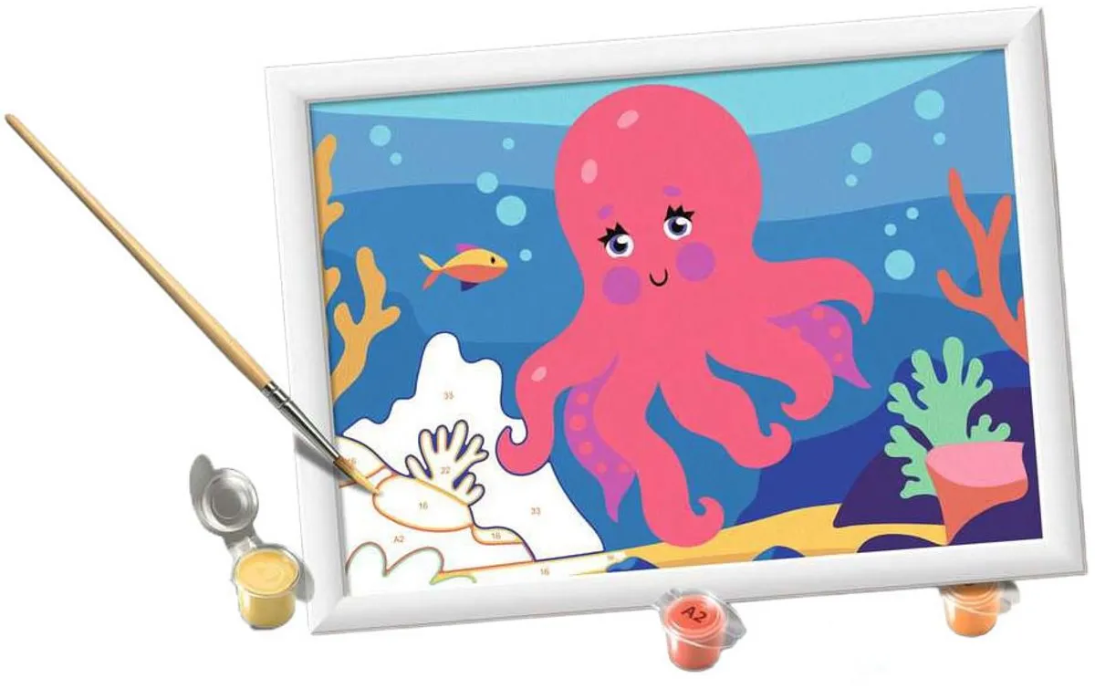 Ravensburger CreArt Octopus Neon Schilderset Compleet
