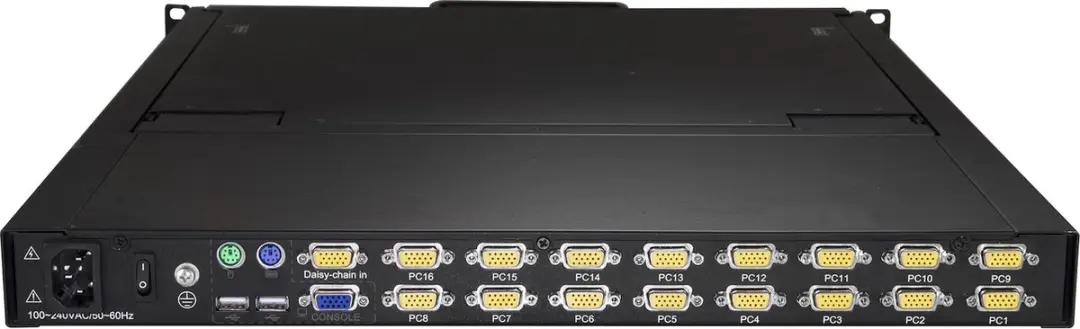 Startech RKCONS1916K KVM Console 1U 16 Poorten - Zwart - afbeelding 2 van 6
