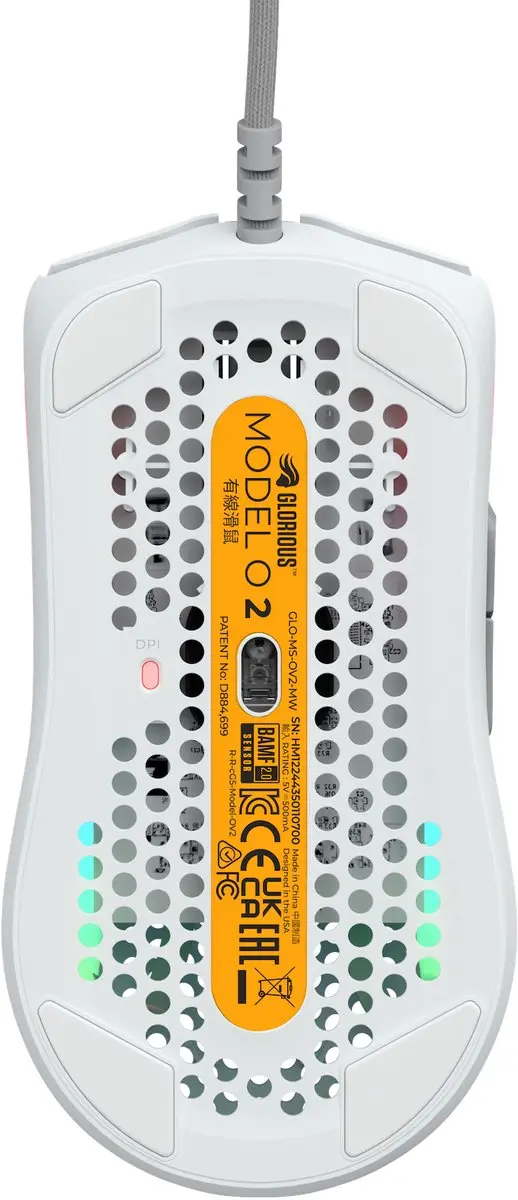 Glorious Model O 2 GLO-MS-OV2-MW Gaming Muis - Wit - afbeelding 3 van 6