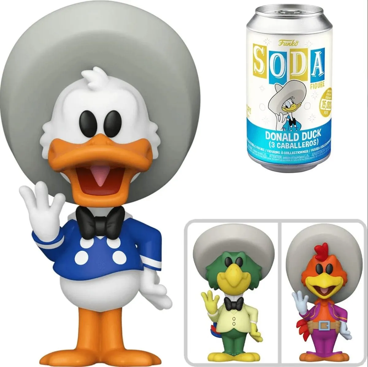 Funko Donald Duck 3 Caballeros Vinyl SODA Figure - 11cm - Multicolor - afbeelding 2 van 6
