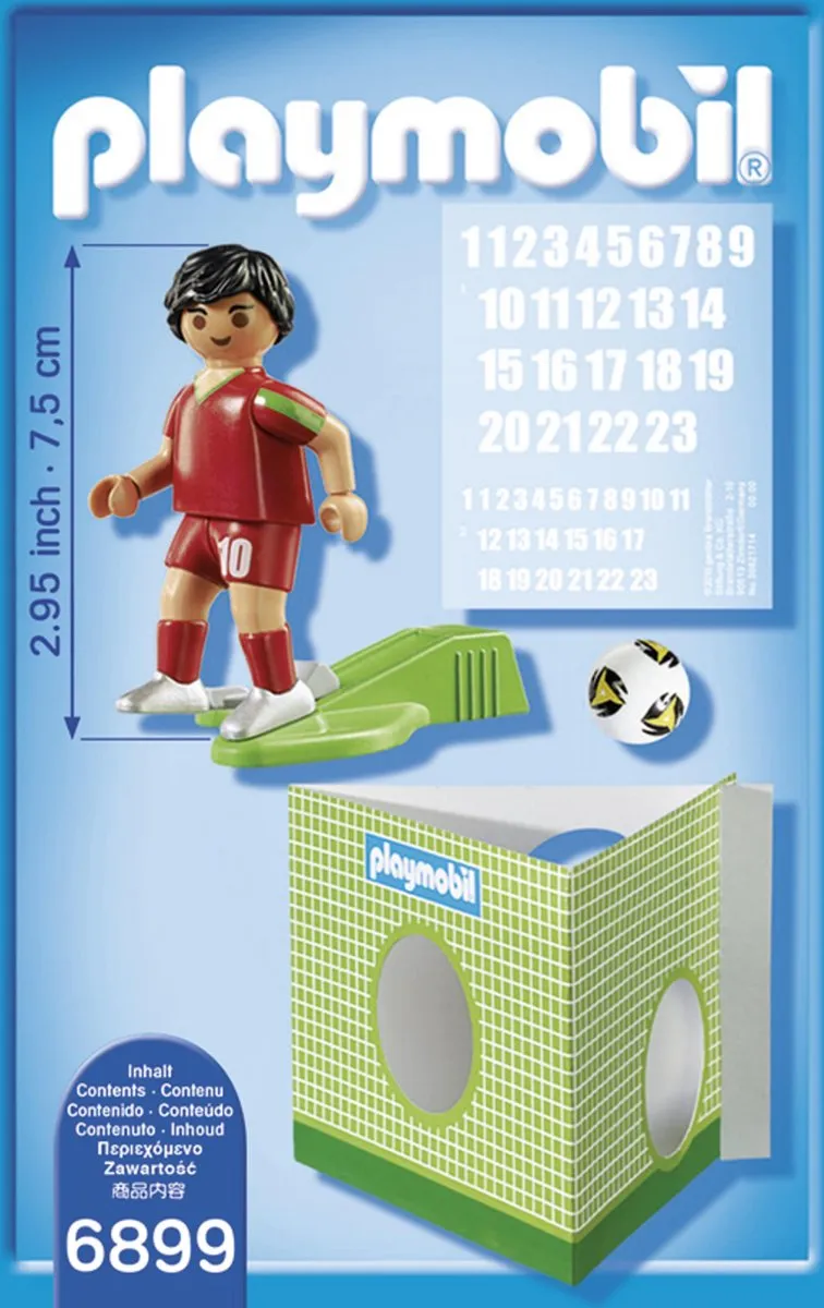 Playmobil Voetbalspeler Portugal 6899 - Rood/ Groen