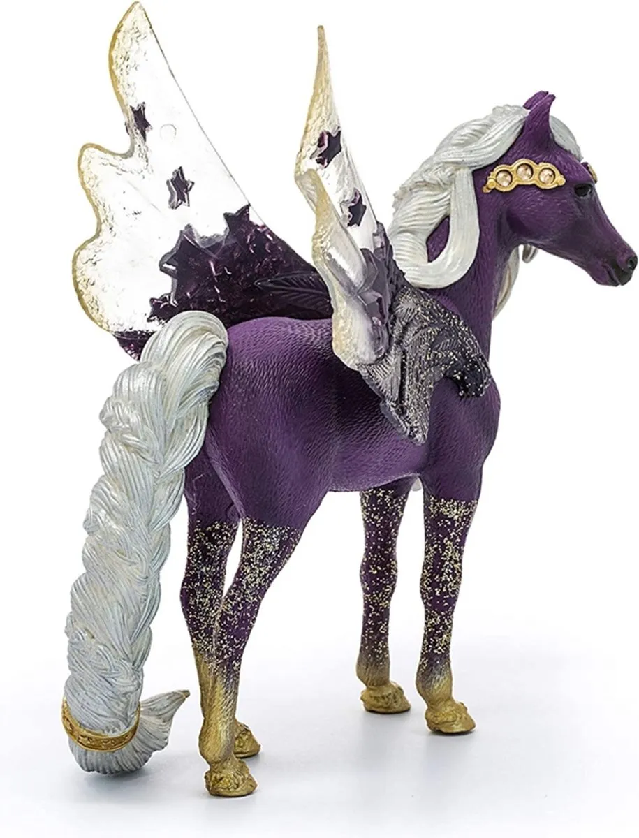 Schleich BAYALA Sterrenpegasus Speelfiguur 70579 - Paars - afbeelding 4 van 6