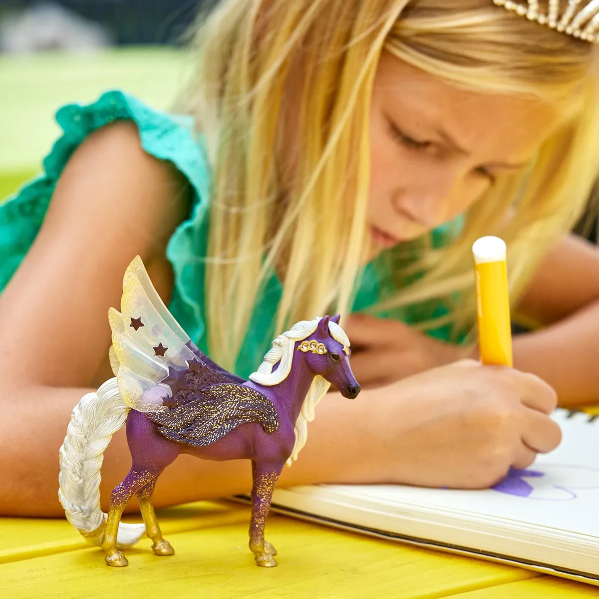Schleich BAYALA Sterrenpegasus Speelfiguur 70579 - Paars - afbeelding 3 van 6