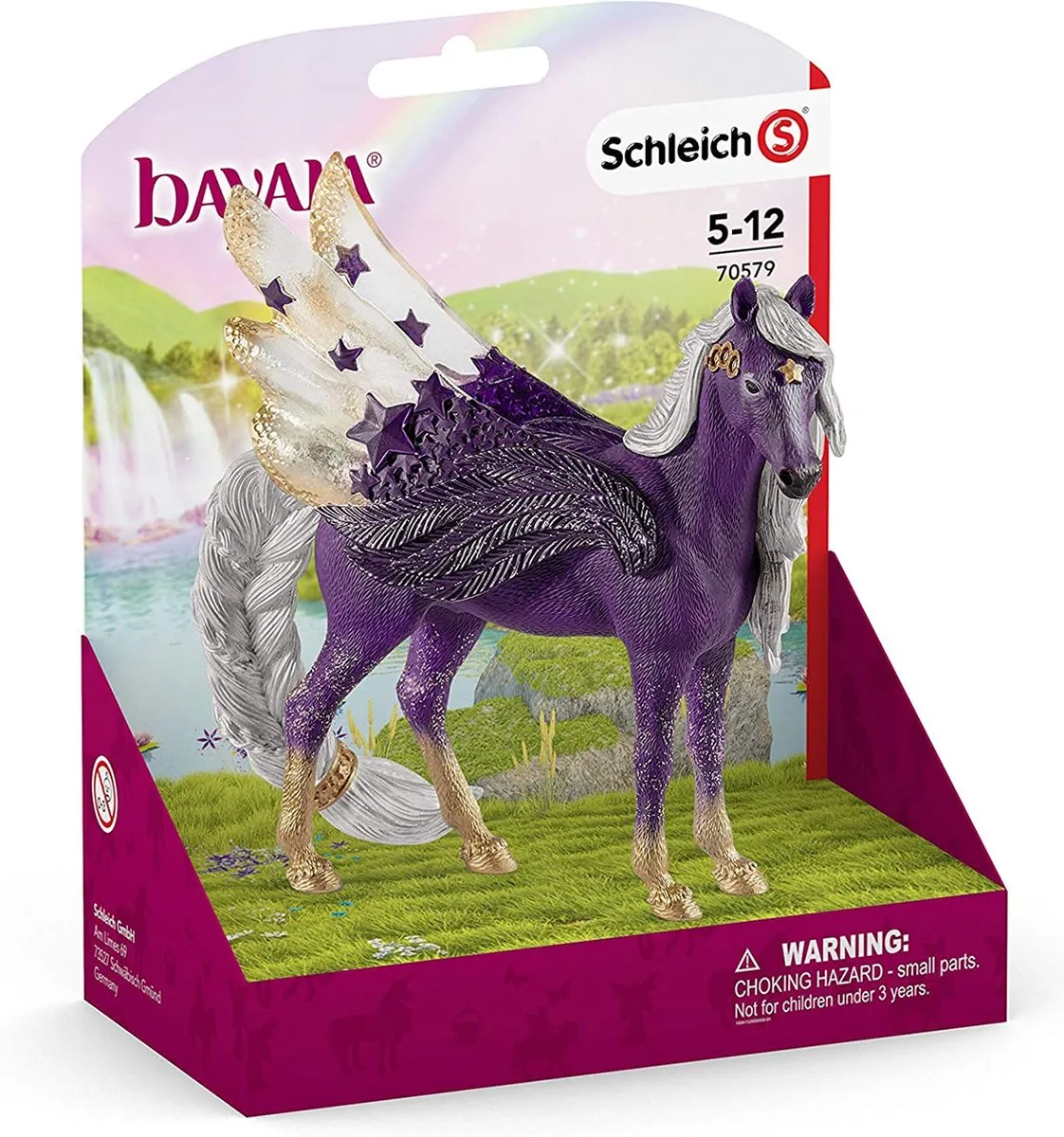 Schleich BAYALA Sterrenpegasus Speelfiguur 70579 - Paars - afbeelding 6 van 6