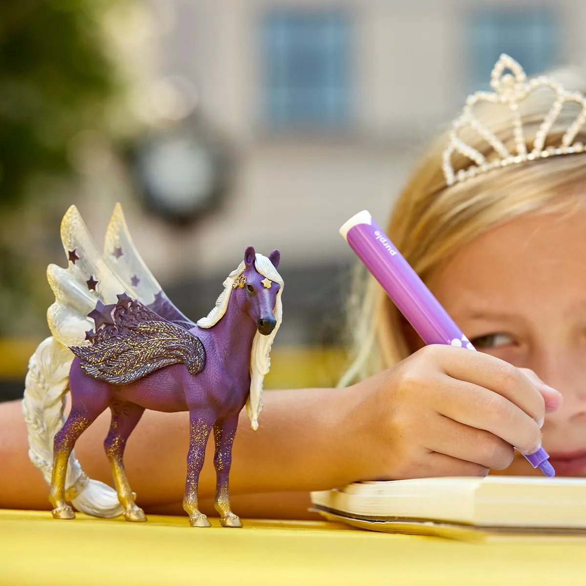 Schleich BAYALA Sterrenpegasus Speelfiguur 70579 - Paars - afbeelding 2 van 6