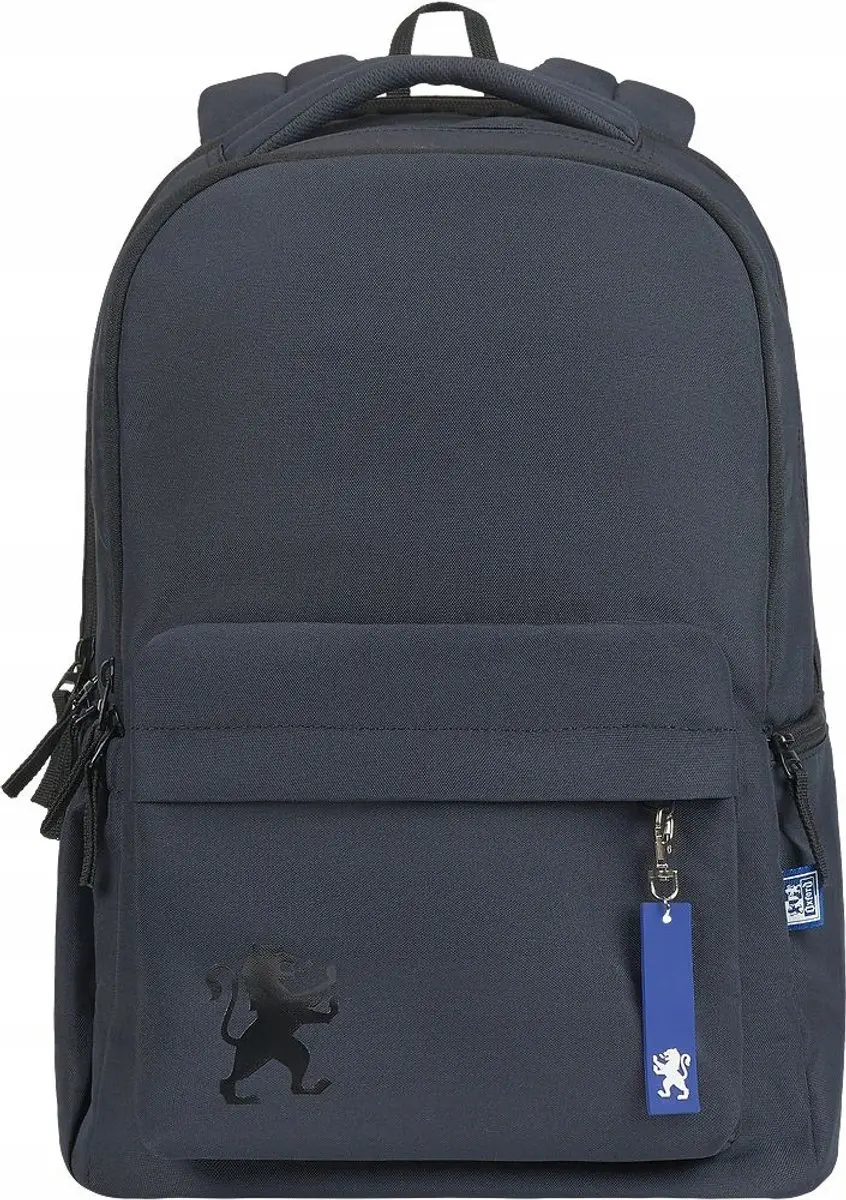 Zwarte schooltas Oxford, 3 vakken, 26L, waterdicht, voor laptop