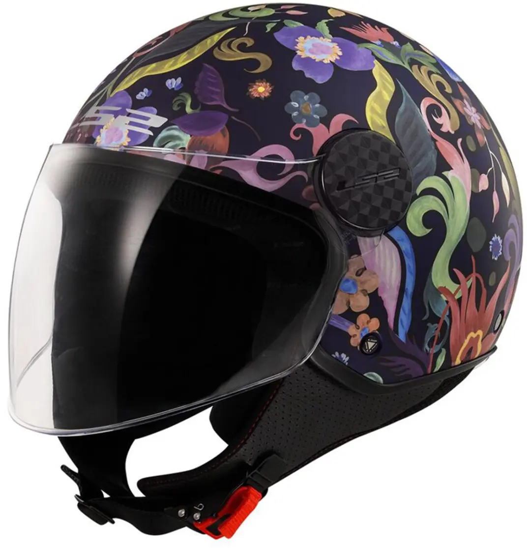 LS2 Helm Sphere Lux II Bloom OF558 blauw / roze maat XS
