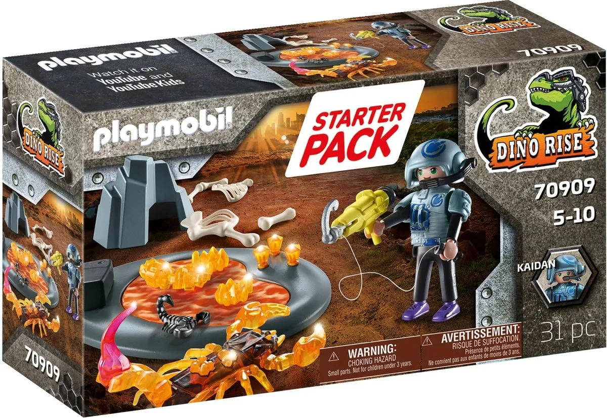 Playmobil Dino Rise Starterpack Gevecht tegen de Vuurschorpioen 70909