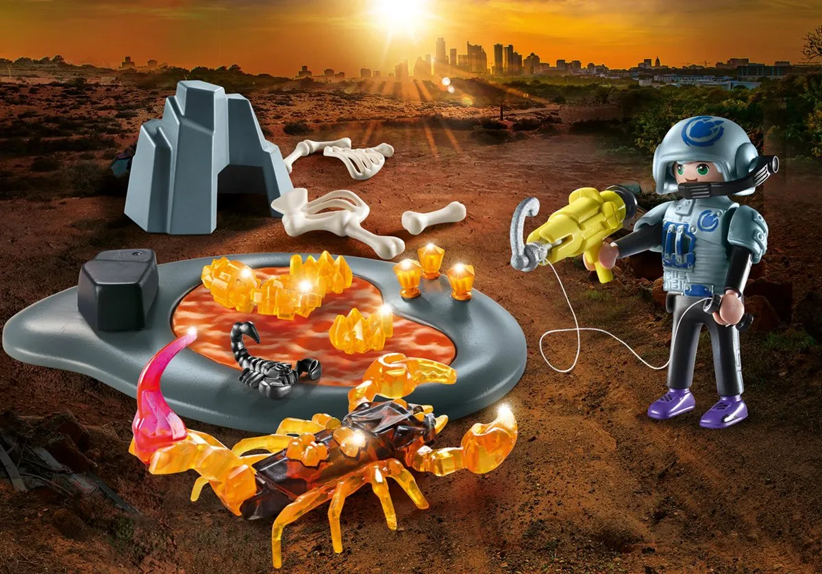 Playmobil Dino Rise Starterpack Gevecht tegen de Vuurschorpioen 70909 - Multicolor