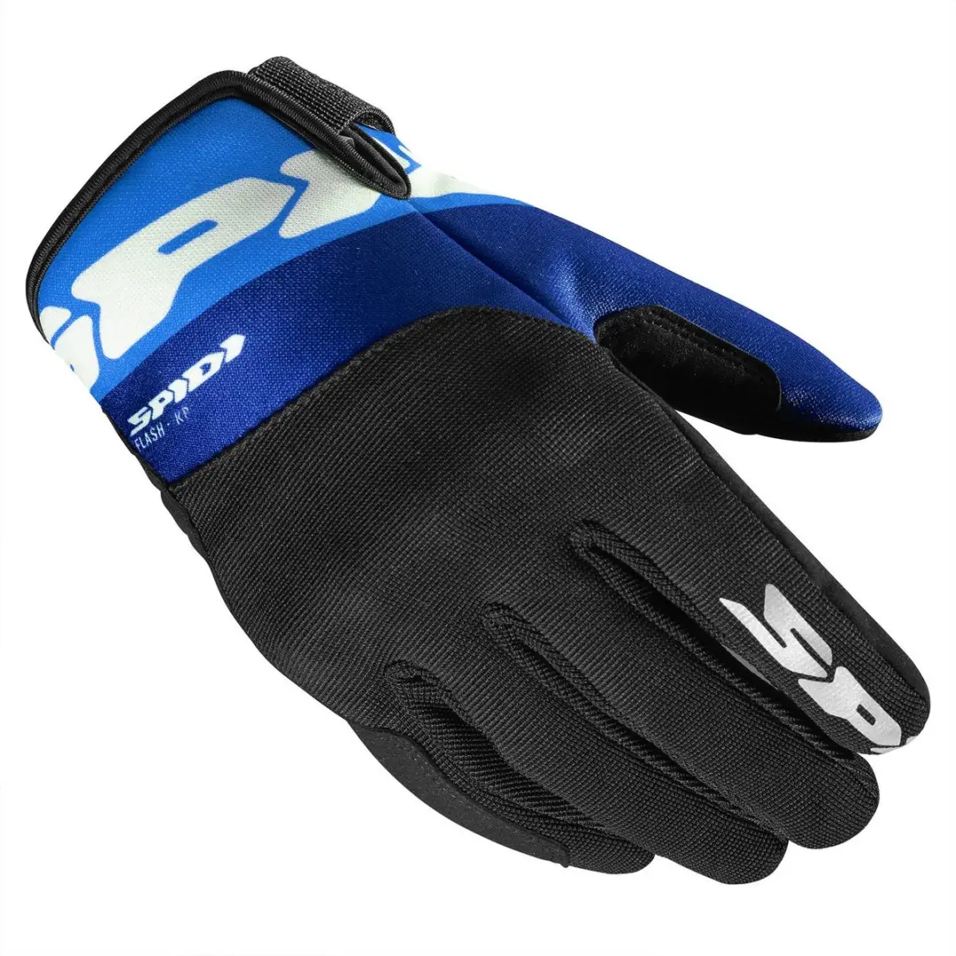 Spidi Flash-KP Handschoenen Wit Blauw
