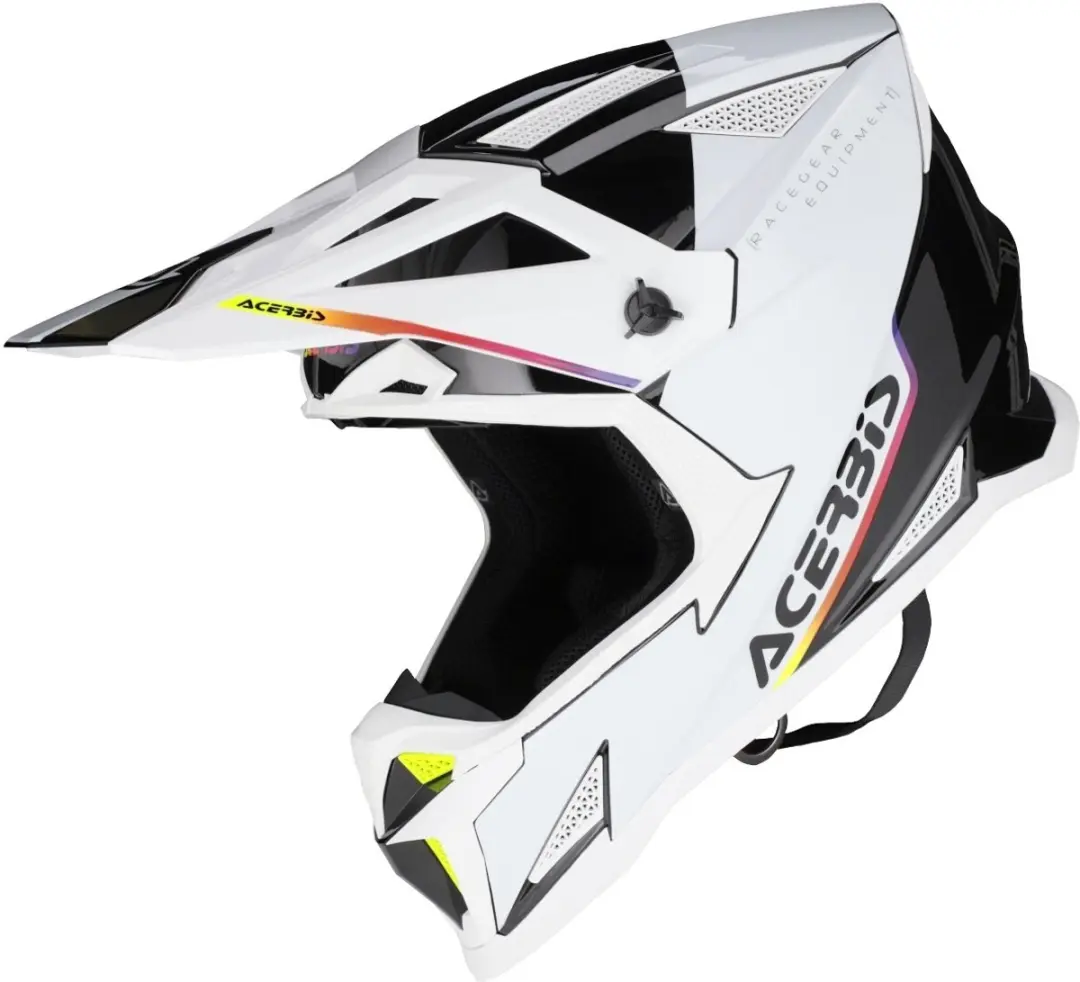 Acerbis T711 Wit Zwart Crosshelm