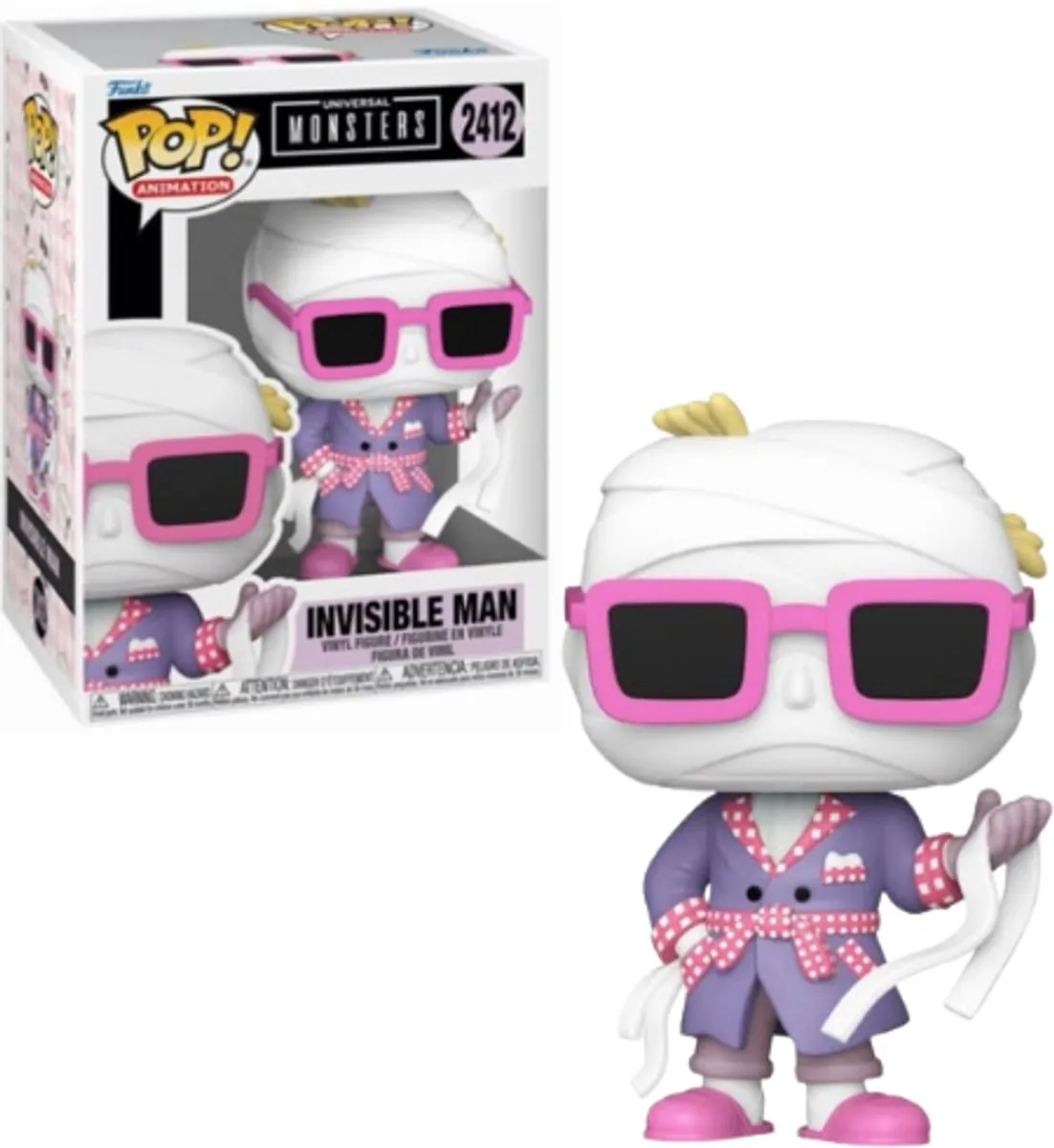Funko Pop! Universal Monsters Invisible Man #2412