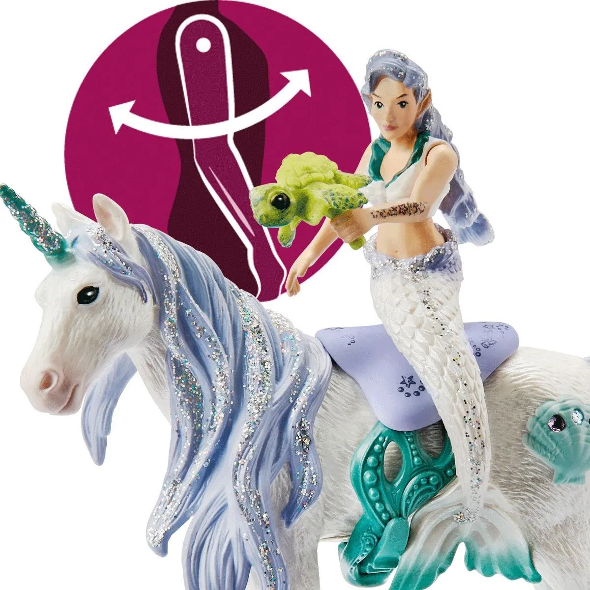 Schleich Bayala Zeemeermin Zee-eenhoorn Speelfiguur 42509 - Multikleur