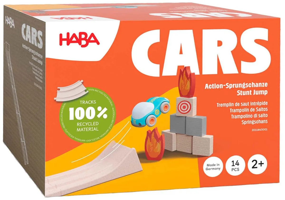 Haba Cars Autobaan Springschans - Multi kleuren