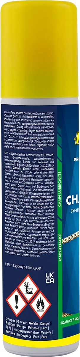 Putoline Optimale kettingbescherming - waterafstotend - 75 ml - on- en offroad