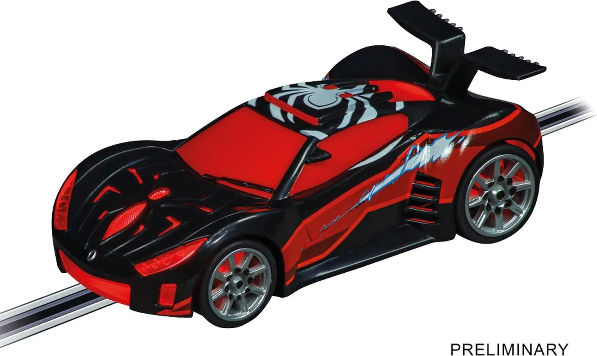 Carrera Go!!! CAR20062580 Racebaan - Spiderman Rood vs. Zwart - 4,9m