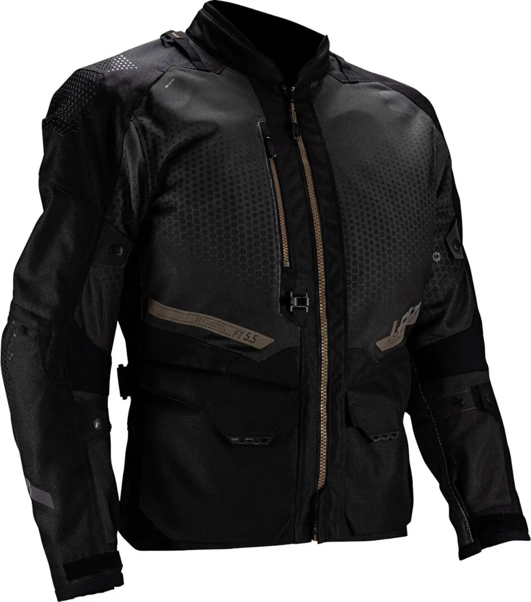 Leatt ADV FlowTour 5.5 Stealth Zwart Waterdichte Textieljas