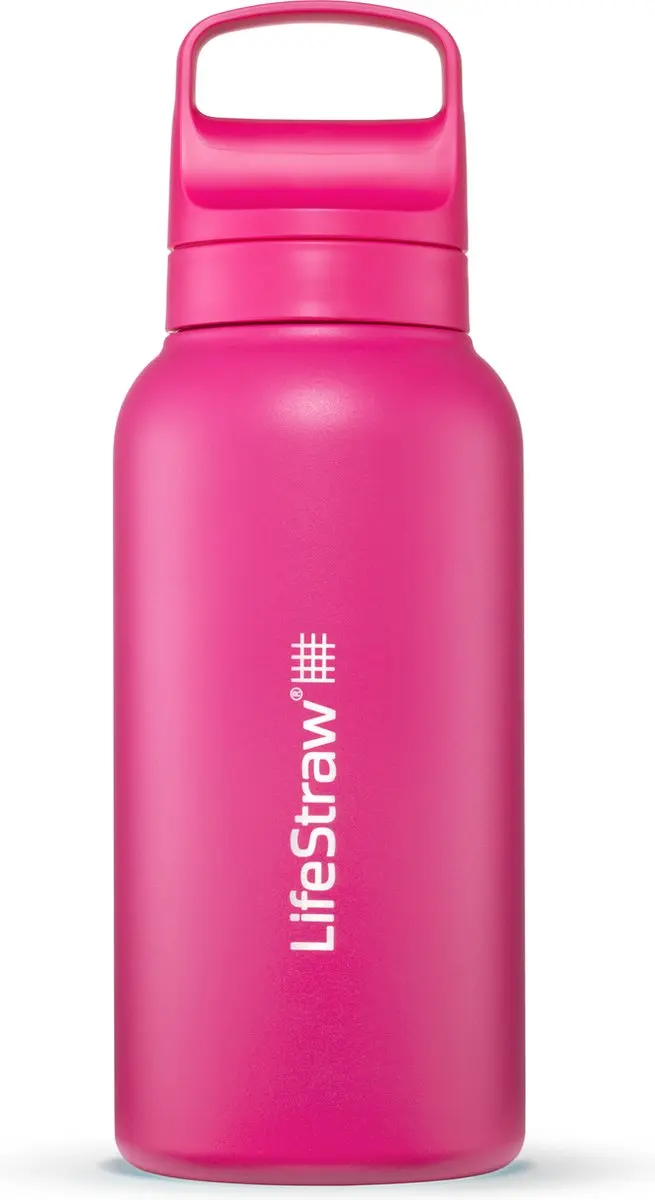 LifeStraw waterfilterfles Go 2.0 RVS Orchid Pink geïsoleerd 1 liter