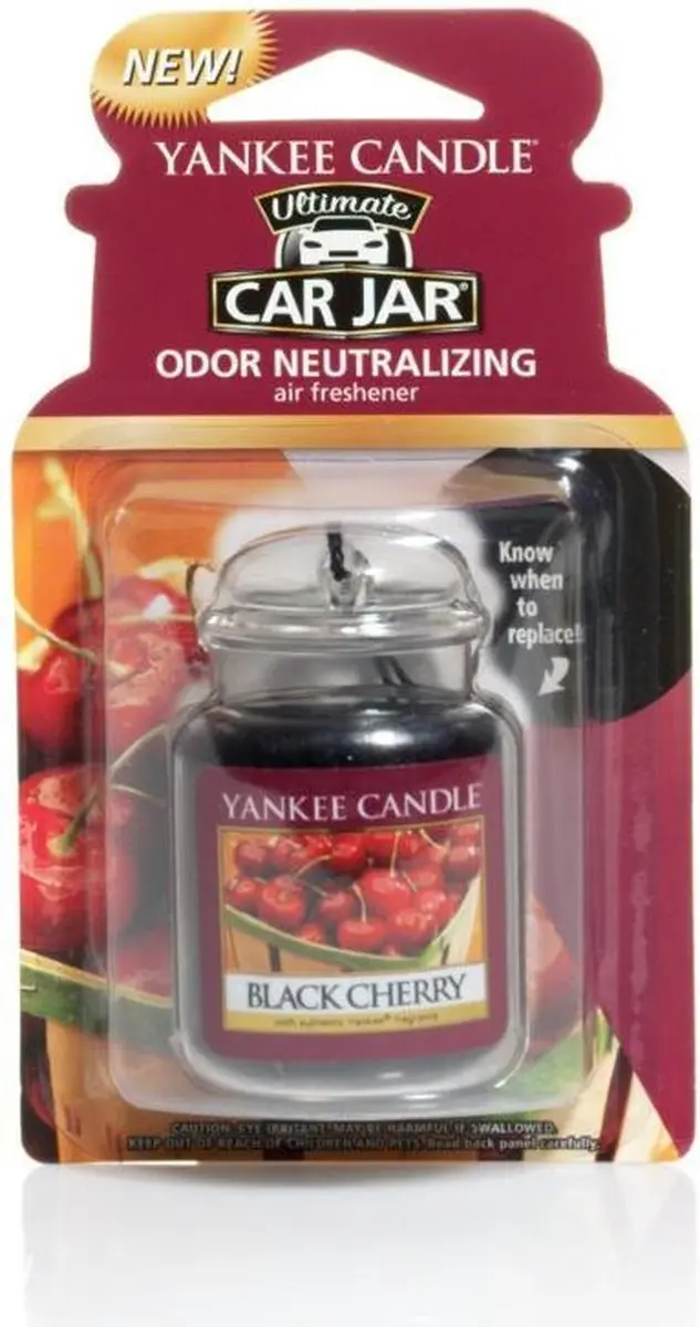 Yankee Candle Black Cherry Autoparfum - 30g - Rood - afbeelding 2 van 2