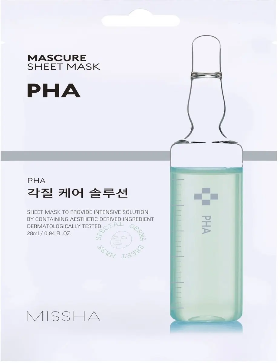 Missha Mascure PHA Rescue Solution Sheet Mask  (Set van 10 stuks)