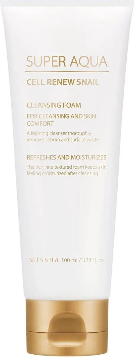 Missha Super Aqua Cell Renew Snail Reinigingsfoam 100ml - afbeelding 2 van 2