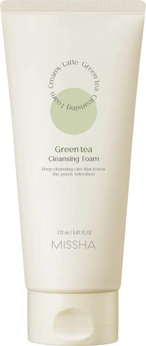 Missha Creamy Latte Cleansing Foam Green Tea Reinigingsschuim 172ml