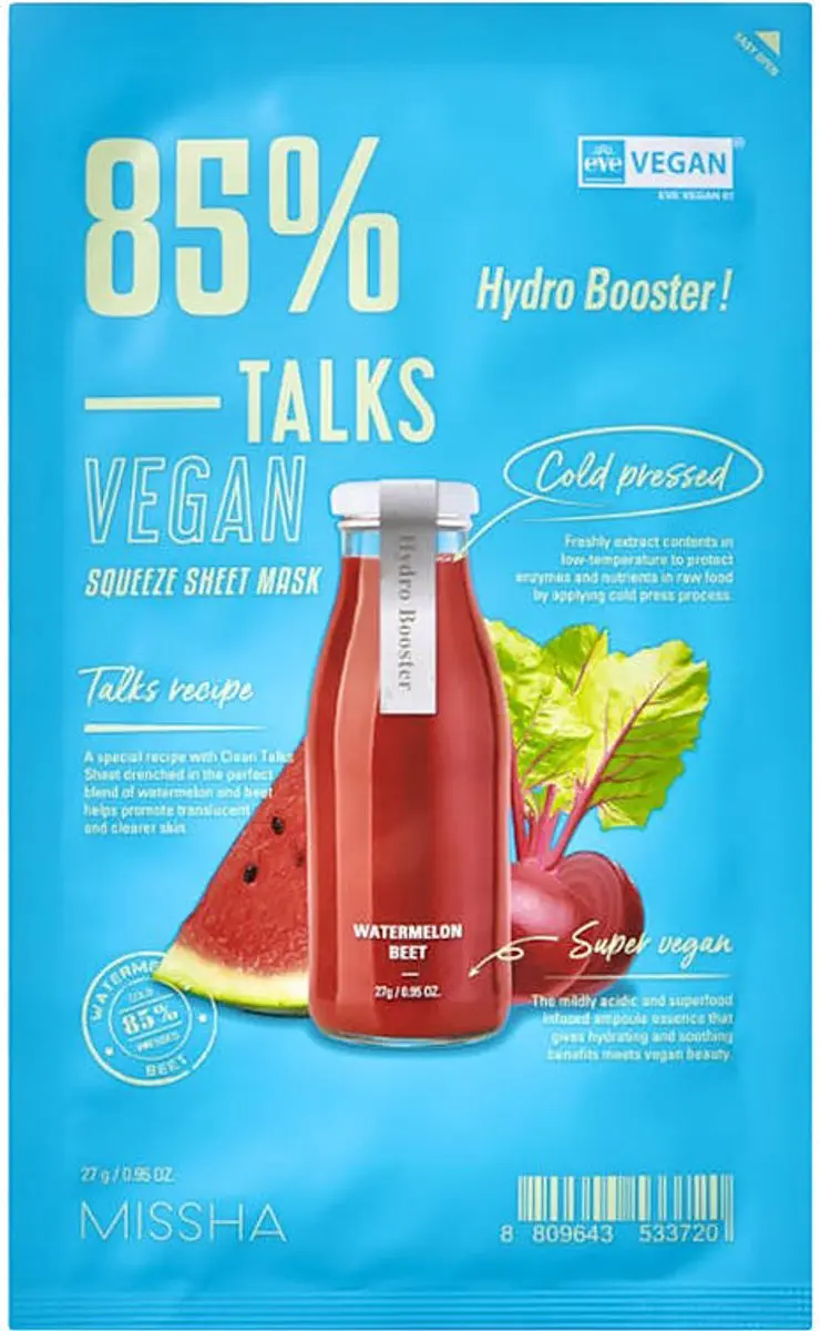 Missha Talks Vegan Squeeze Sheet Mask 27ml