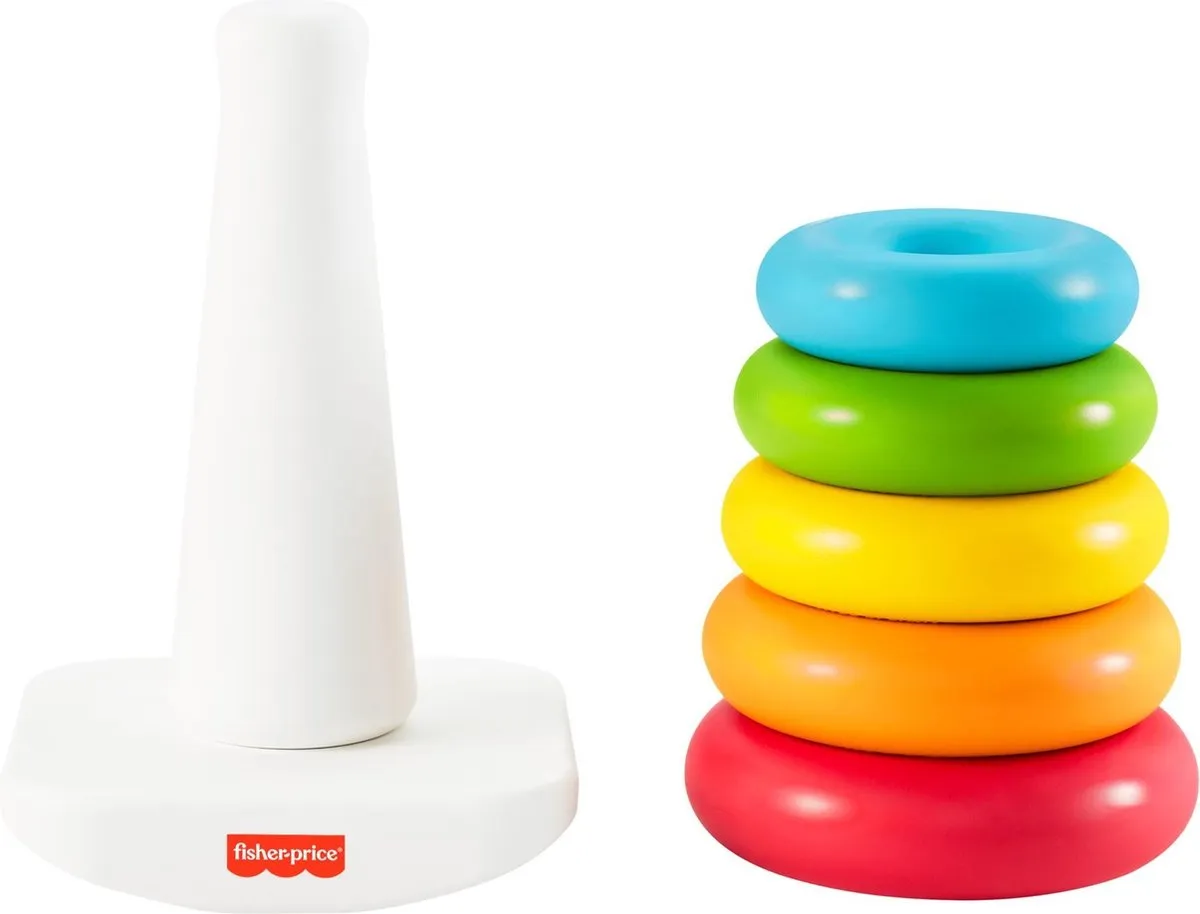 Fisher Price Eco Stapelringen Kleurenpiramide - 6 Stuks - Meerkleurig