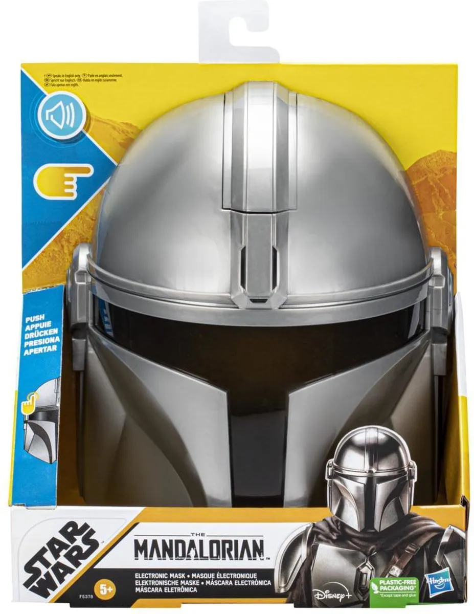 Star Wars The Mandalorian Mask Speelfiguur F5838 - Grijs