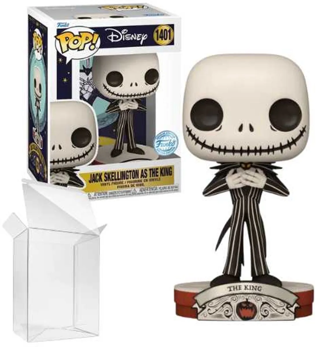 Funko Pop! Disney The Nightmare Before Christmas Jack Skellington King Exclusive 74707 - Multi