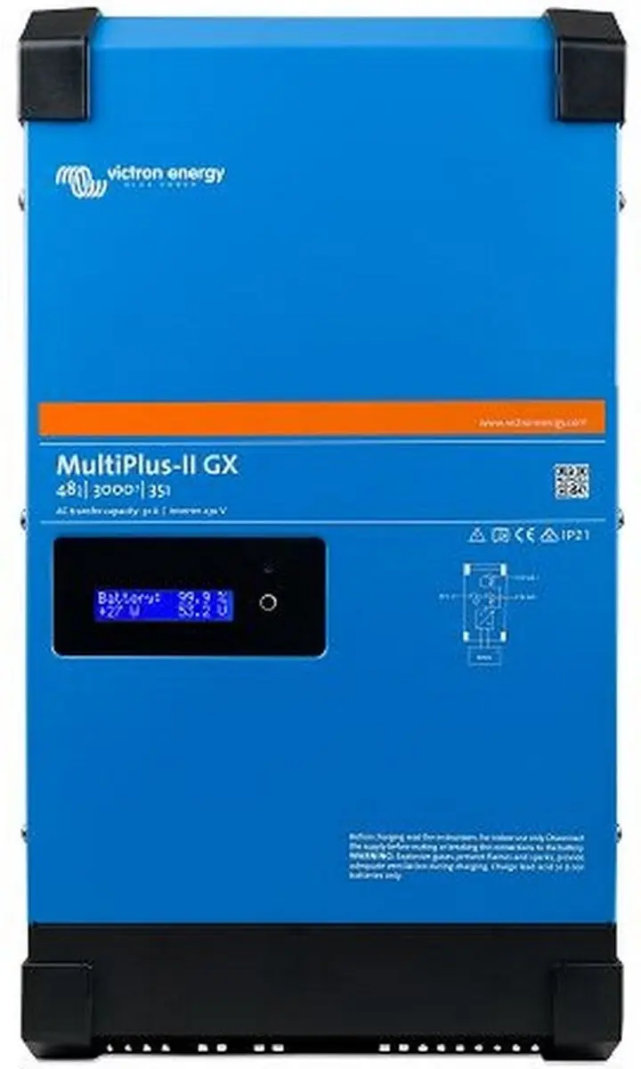 Victron MultiPlus-II 24/3000/70-32 Acculader/Omvormer - Blauw