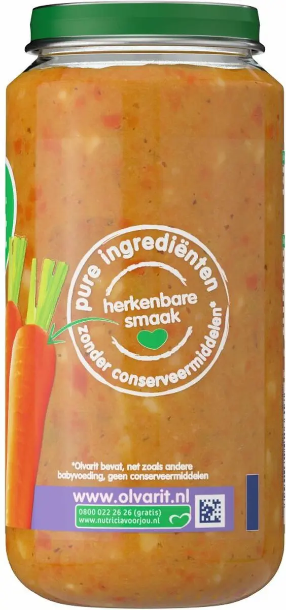 Olvarit Wortel Kalfsvlees Aardappel 250g - afbeelding 4 van 6