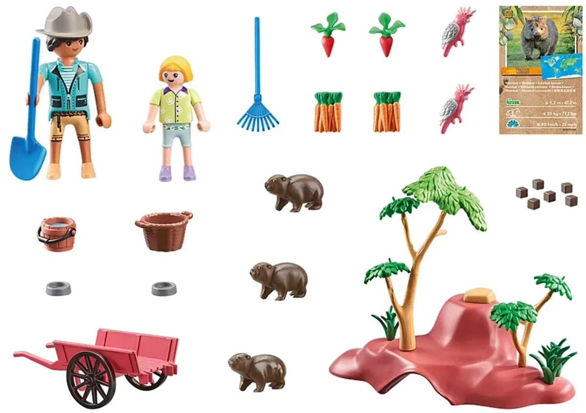 Playmobil Wiltopia Wombat Schuilplaats 71625 - Multikleur