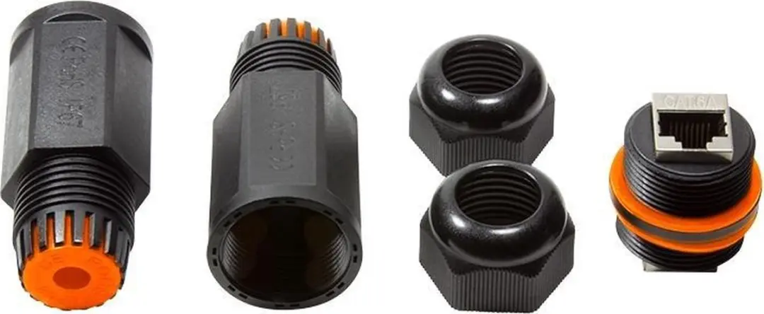 Logilink NP0081 RJ45 Kabelconnector - 2x - Zwart - afbeelding 3 van 6