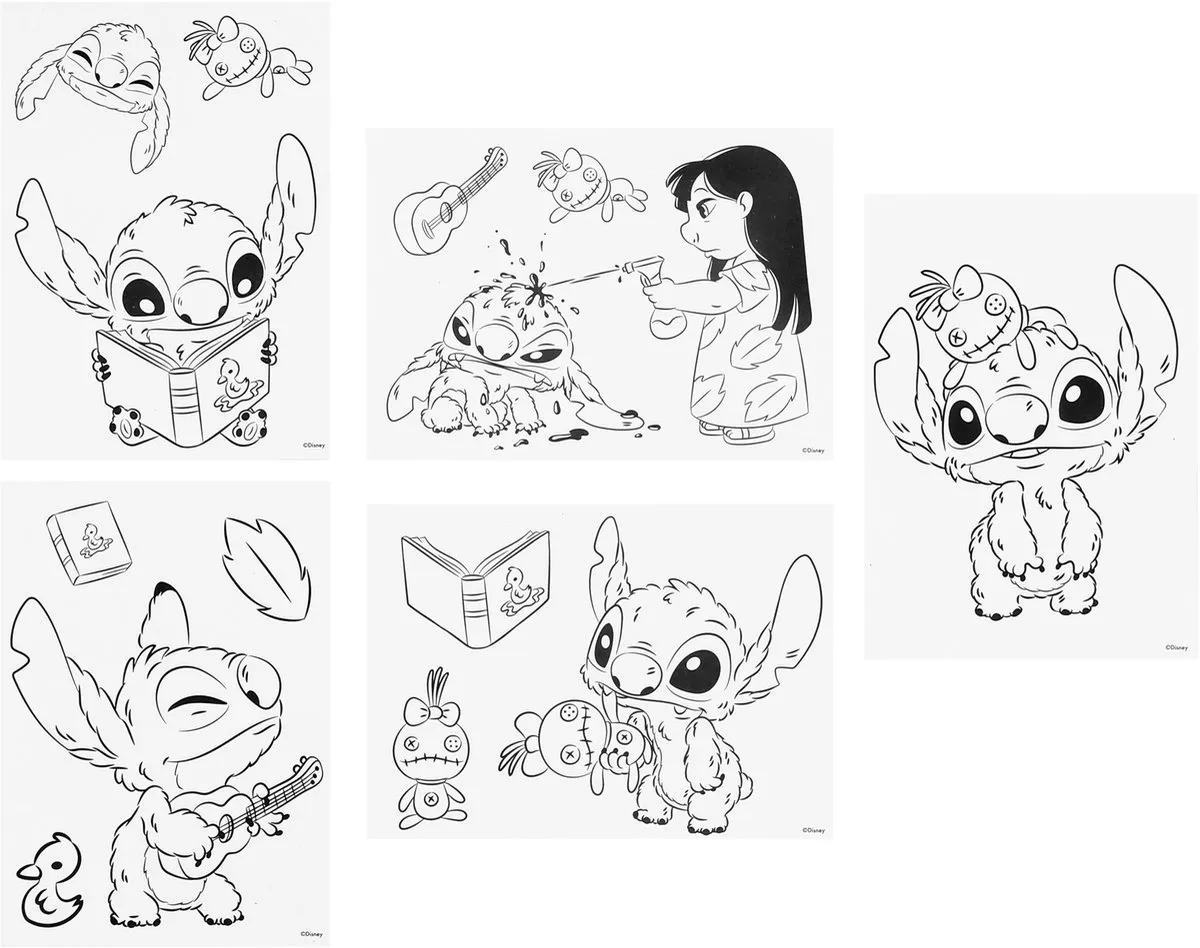 Disney Stitch Creatieve Kleurset - Stickers & Geurstiften - Multicolor