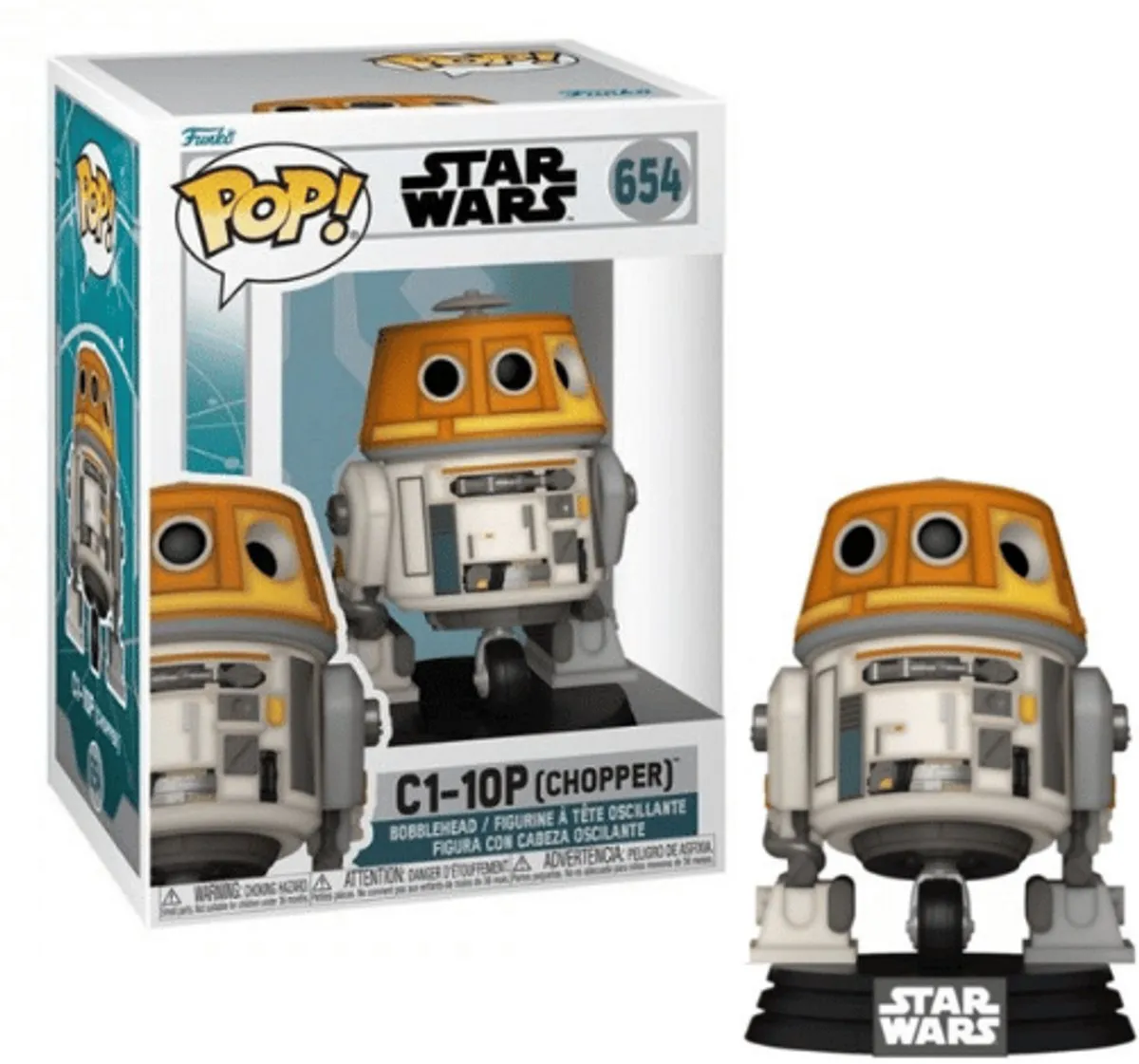 Funko Pop Star Wars C1-10P (Chopper) - 72179 - Multicolor