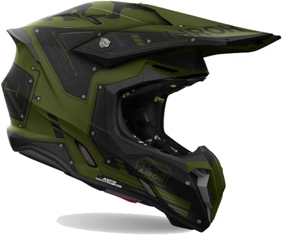 Airoh Twist 3 Military Zwart Groen Offroad Helm