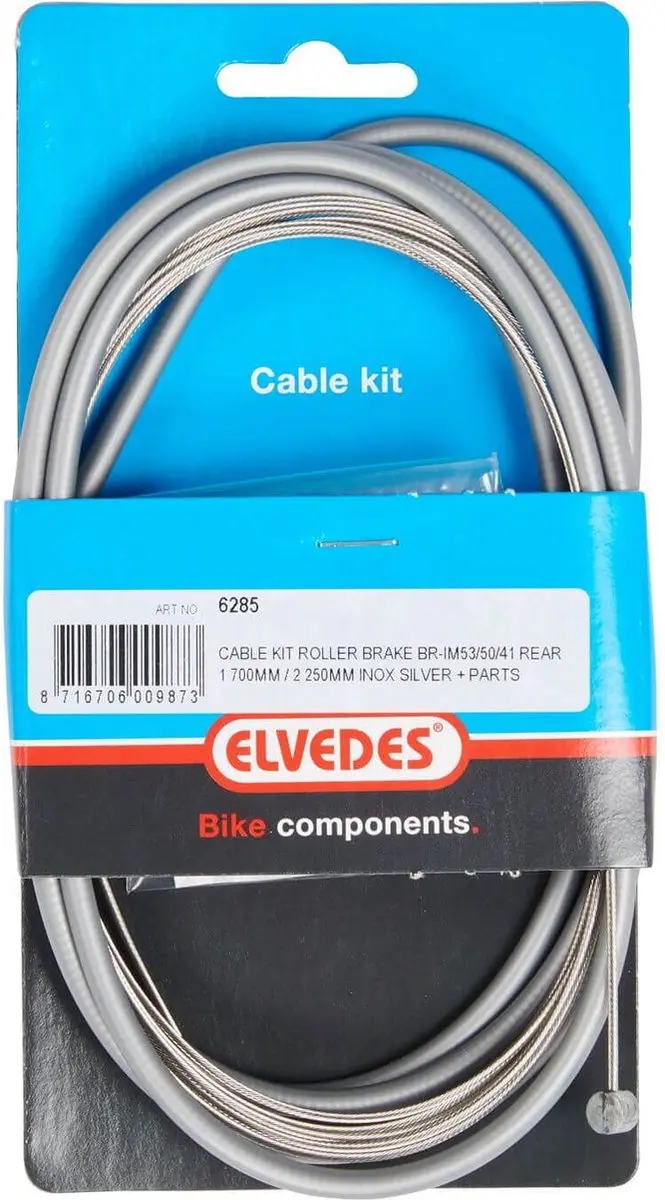 Rollerbrake kabelkit Elvedes BR-IM85/81/55/45 1700mm / 2250mm RVS