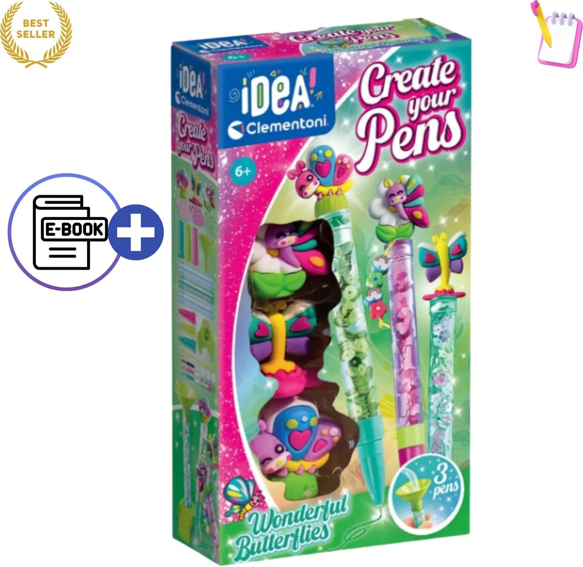 Clementoni Idea Art Mini Factory Vlinderpen
