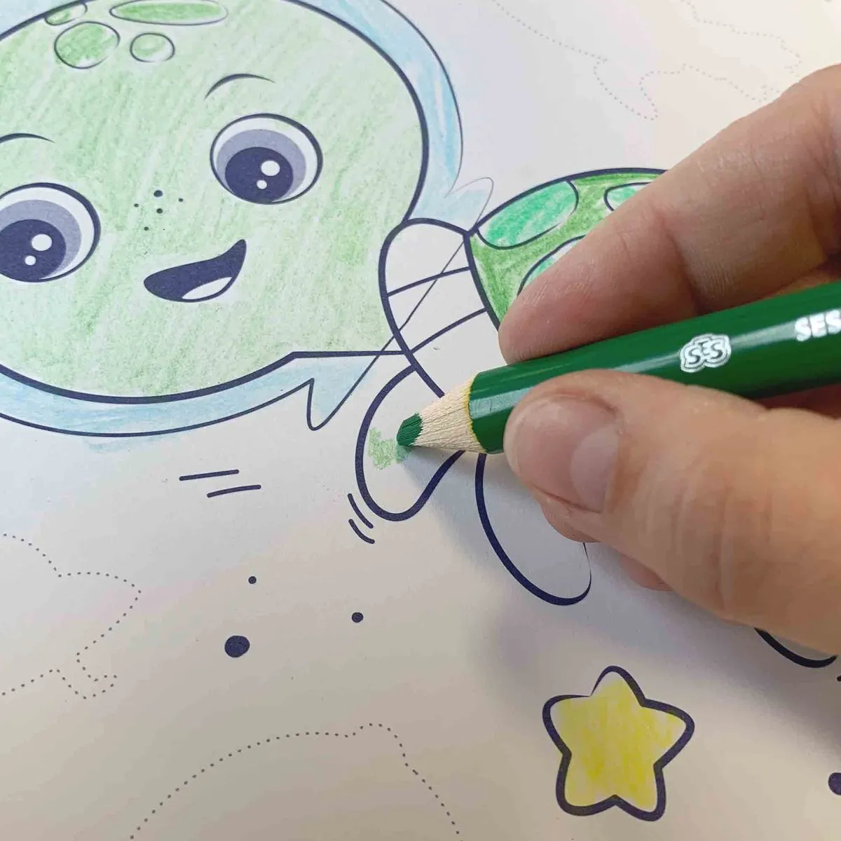 SES Creative Glow in the Dark Kleurboek 3-in-1 - 15 Pagina's