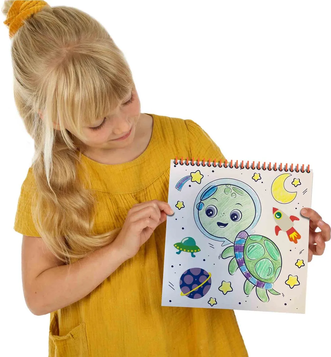 SES Creative Glow in the Dark Kleurboek 3-in-1 - 15 Pagina's