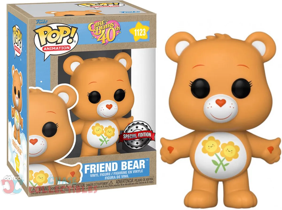 Funko Pop Animation #1123 Care Bears Friend Bear Earth Day Exclusief