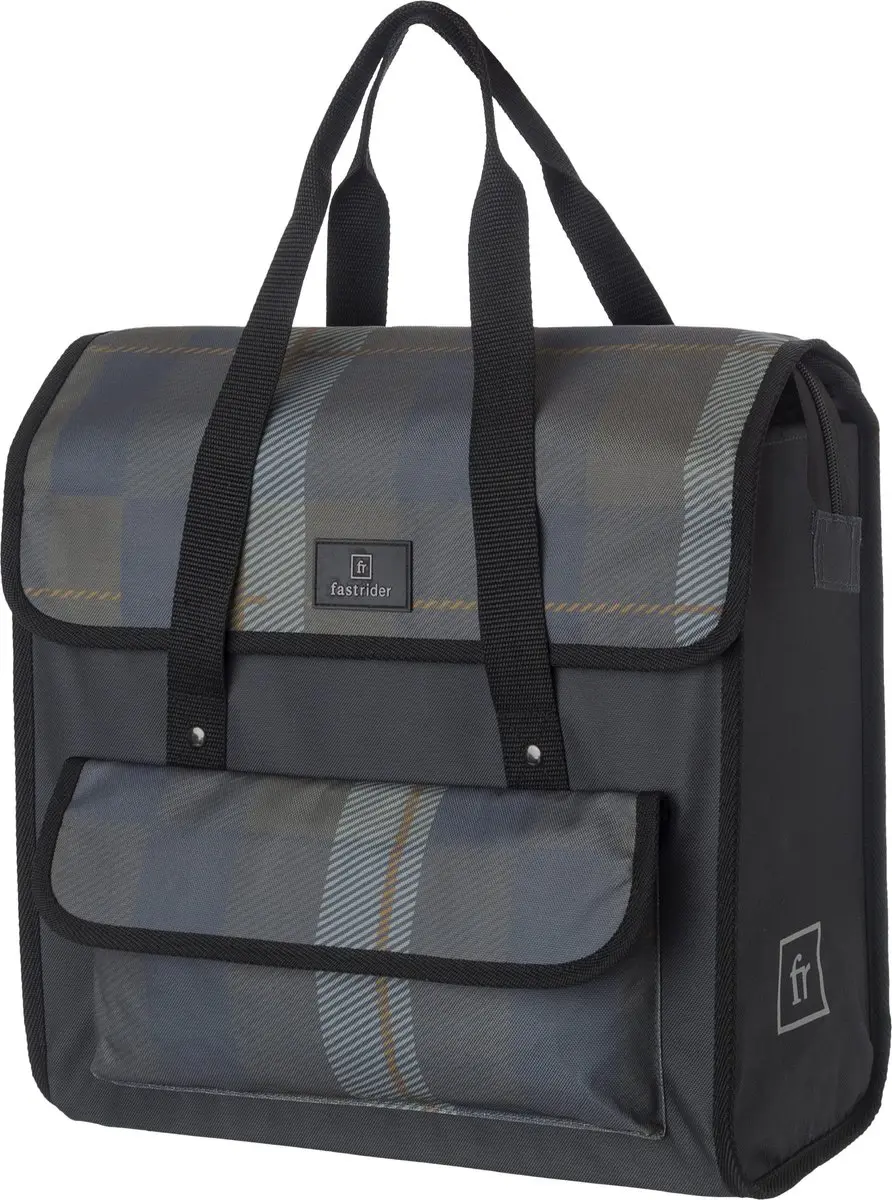 FastRider Lasse Luxe Shopper Enkele Fietstas Click'nGo 23L - Antraciet - afbeelding 5 van 6